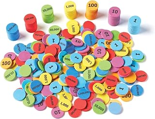 Learning Resources Place Value Disks, Early Math Skills, Set of 280 Pieces, Ages 6+