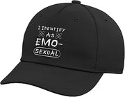 Emo Boy Emo Girl Emu Bird Emocore Punk Aesthetic Goth Adjustable Baseball Hat