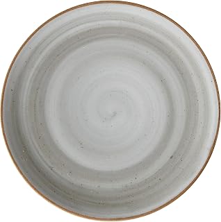G.E.T. 7" Gray Coupe Corona Artisan Porcelain Plate (Set of 12)
