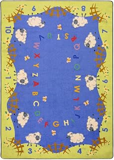 Joy Carpets Lamby Pie Rug, Multicolored, 10'9" x 13'2"
