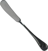Winco 6 3/4" Venice Stainless Steel Butter Spreading Knife (Set of 12) | Extra heavy weight, Restaurant service, Great for Butter, Spreads, Bread Service and Table Service