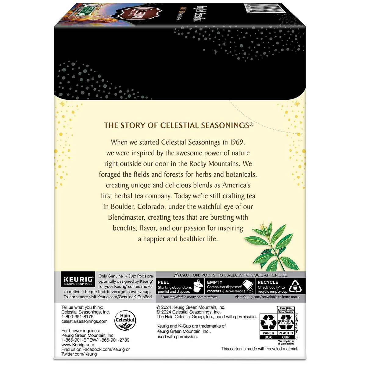 Celestial Seasonings 24 Count (Pack of 4) / black / 4 Black