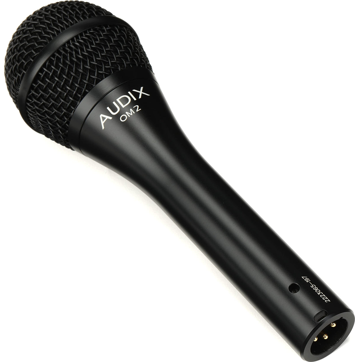 Dynamic Vocal Microphone by AUDIX – 2.00 x 2.00 x 7.00 Inches, Zinc alloy, black E-coat finish, steel, gold, Black, Model OM2