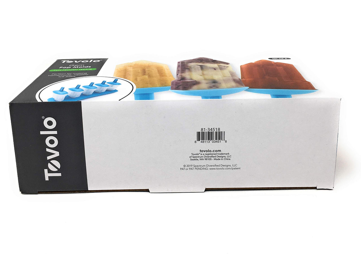 Gem Freezer Pop Molds 5ct, 1 EA by Tovolo – 1 EA, Silicone, Blue, Model 848113034518