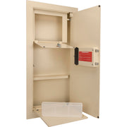 Biometric Fingerprint Digital Security Hidden In Wall Safe Between Standard Wall Studs 0.83 Cu Ft - Right Opening by Barska – One Size, 0.82 cubic_feet, Alloy Steel, Model AX12408