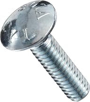 Zinc Plated Steel Carriage Bolt, Oval Head, 3/8"-16, 3" Length (Pack of 50)