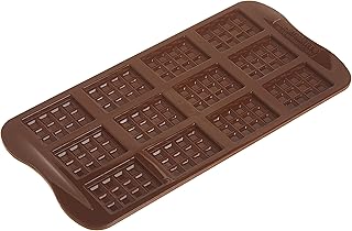 Silikomart Silicone Chocolate Candy Bar Mold, 0.13 oz x 12