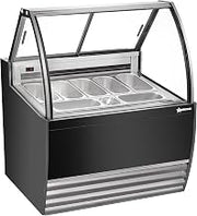 Omcan 41″ GELATO DISPLAY SHOWCASE (BLACK EXTERIOR) WITH 7 PANS 49006
