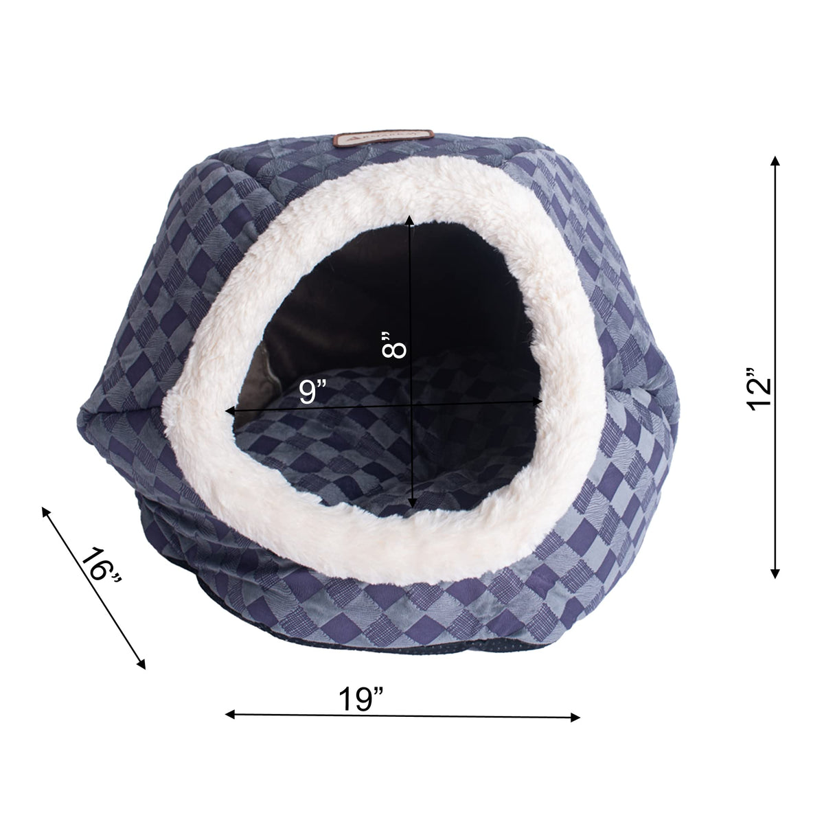 Cat Bed by Armarkat – One Size, fabric, blue, Model C44