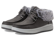 Women's Bobs Skipper Wave - Cozy Queen by Skechers – 7.5, fabric, Charcoal, Model 114270