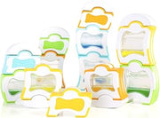 Guidecraft Grippies Waves - 20 Piece Set: STEM Magnetic Building Set for Toddlers, Kids Learning and Educational Toys