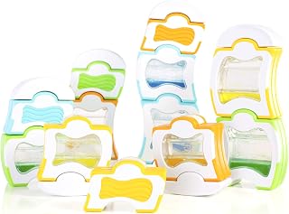 Guidecraft Grippies Waves - 20 Piece Set: STEM Magnetic Building Set for Toddlers, Kids Learning and Educational Toys