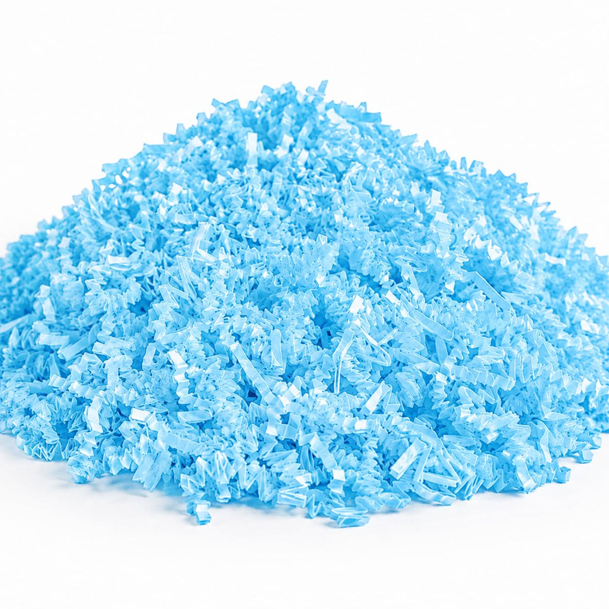 Paper Shred Crinkle Cut Decorative Filler – Light Blue, 10 lb, Made in USA, Recyclable