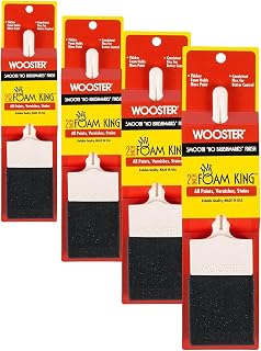 Wooster Brush 3103-2 Foam King Paintbrush, 2-Inch, White (Pack of 4)