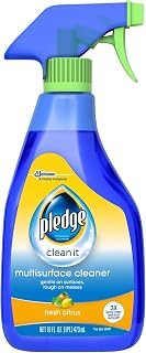Pledge Multisurface Cleaner Trigger Spray, Fresh Citrus - Electronic, Stainless Steel & Glass Cleaner (1 Trigger Spray), 16 oz