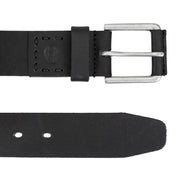 Men Casual Leather Belt by Timberland – 38, Leather, Black, Model BA5392