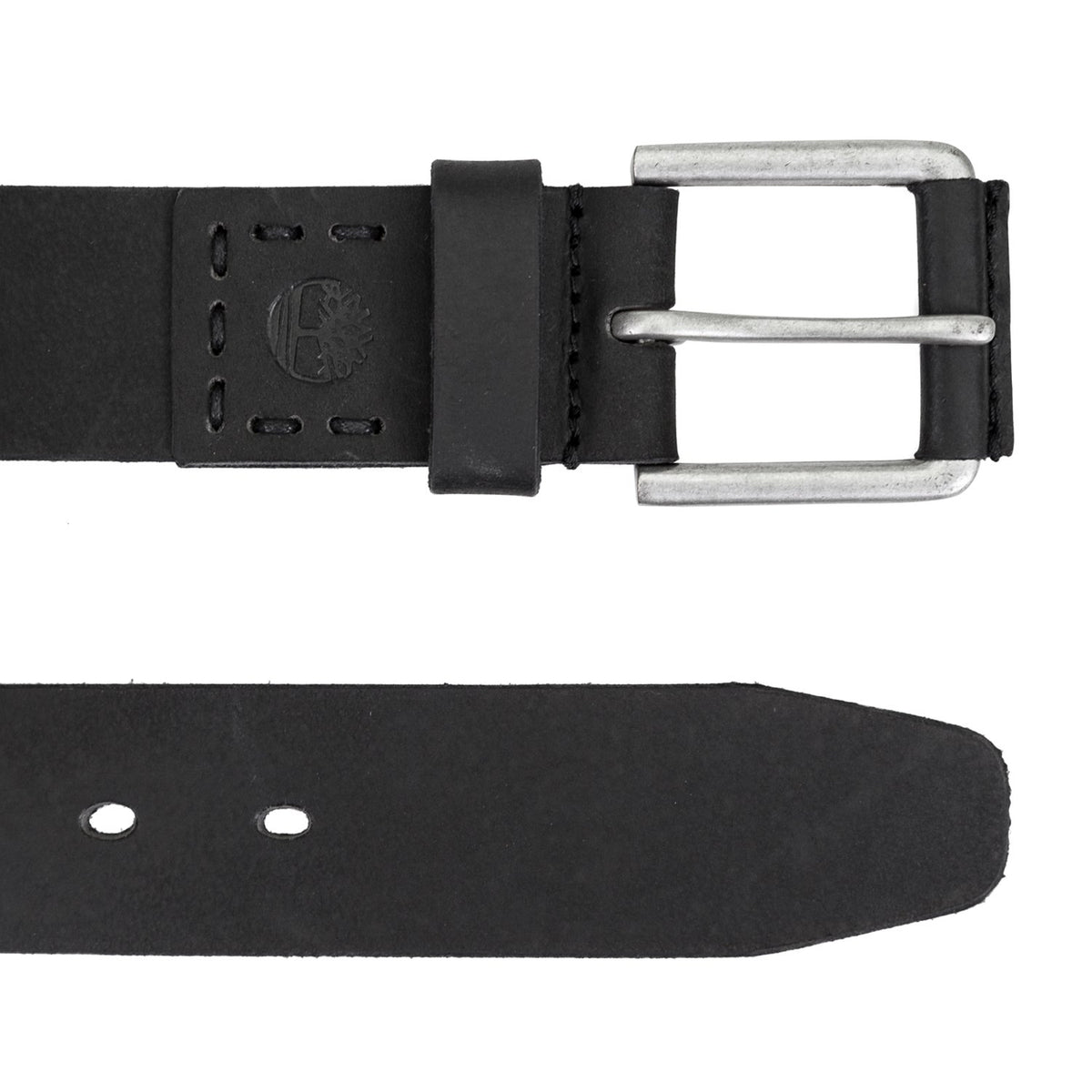 Men Casual Leather Belt by Timberland – 38, Leather, Black, Model BA5392