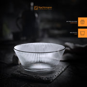 Classic Design Bowl with Functional Elegance for Salads and Sides by by Nachtmann – 1, Glass, Transparent, Pack of 2, Model 105576
