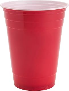 Genuine Joe 11251CT Party Cups, 16oz., 1000/CT, Red