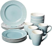 Pfaltzgraff Antigua 16 Piece Dinnerware Set (Set of 4), Blue