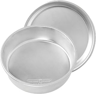 Nordic Ware Naturals 8 Inch Round Cake Pan, 2 Pack