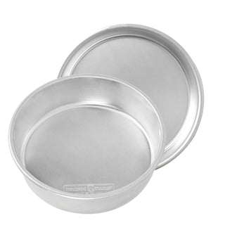 Naturals 8 Inch Round Cake Pan by Nordic Ware – 8 Inch 2pc, Aluminum, Natural, Pack of 2, Model 46804AMZ