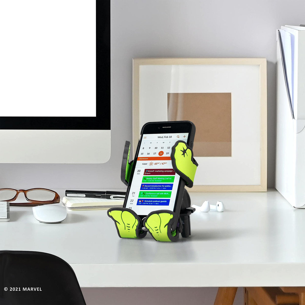 Hulk Cellular Phone Holder by Hug Buddy – Alloy Steel, Multicolor, Model 80009