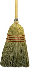 Maid Broom, Mixed Fiber Bristles, 42" Wood Handle, Natural
