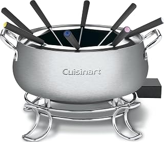 Cuisinart Electric Fondue Set, Nonstick Interior, 3-Quart Pot & 8 Forks