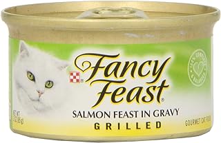 Fancy Feast Cat Food Grilled Salmon Feast In Gravy, 3 oz