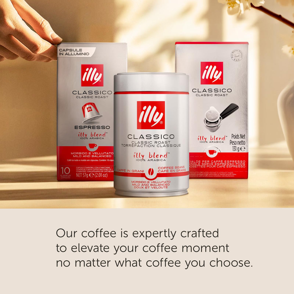 Ground Moka Coffee by illy – 8.8 Ounce (Pack of 6), Pack of 6, Model 8866