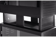 ECOFLEX Two Large Reptile Enclosures with Matching Stacker Combo Set in Black by New Age Pet – Large, Plastic, Black, Model EHRML17X2-S31-02L
