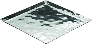 Winco 11-3/4" x 11-3/4" x 5/8" Extra Heavy Stainless Steel Square Premium Display Tray