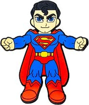 Hug Buddy Superman Cellphone Holder, Multicolor, 360-Degree Swivel, Steel and Silicone