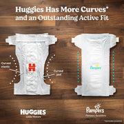 Little Movers Diapers Size by HUGGIES – Size 4, Pulp, White, Model 10036000496793