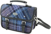 Harris Tweed Ladies Mini Satchel Bag - Detachable Strap, Premium Scottish Heritage Bag for Women, Various Tartans