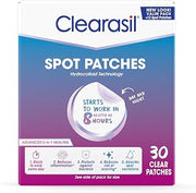 Clearasil Day and Night Spot Patches, Advanced Healing Hydrocolloid Acne Pimple Treatment, Blemish Spot Stickers for Face, 30 Count
