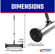Master Magnetics Silver / L / 13" Magnetic Sweepers