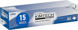 Kimtech Science™ Kimwipes® Delicate Task Wipes (34721), Pop-Up Box, 2-Ply, White (92 Sheets/Box, 15 Boxes/Case, 1,380 Sheets/Case)