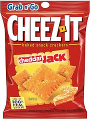 Cheez-It Cheddar Jack Grab N' Go Baked Snack Crackers, 3 Ounce
