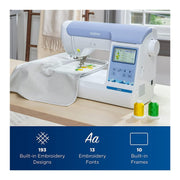 Elite PE900 Large Embroidery Machine Bundle by Brother – Plastic, white, Pack of 4, Model PE900k1
