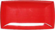 Thunder Group 20" x 8" tray, 1 3/8" deep, pure red, comes in dozen