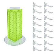 Azar Displays 4"W x 12"H / Green / Pegboard + Hooks Panels & Units