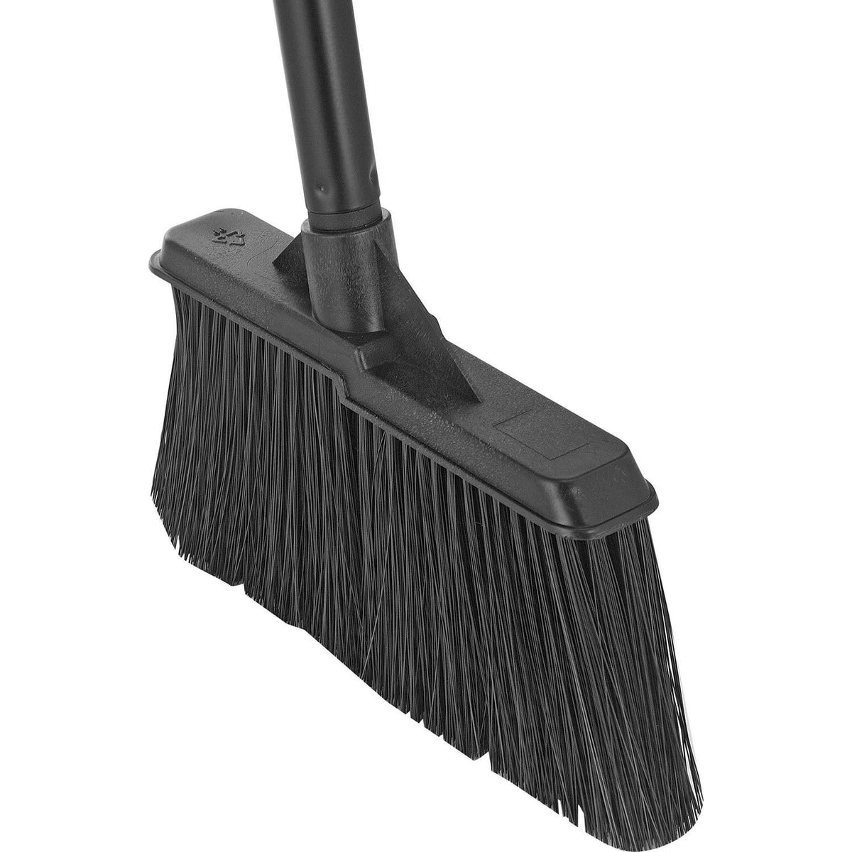 Upright Dust Pan & Lobby Broom Combo Kit by Global Industrial – 36"L x 13"W x 4"H, Plastic, Black, Model 261790