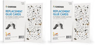 Flyweb Fly Light Glue Boards 2 Pack of 10 Replacement Glue Boards for Flyweb Classic Fly Light and Flyweb Plus - Trap Fruit Flies by Gardner – Each (Pack of 2), White, Model EL-64