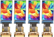 Kikumi 4PCS 0.96in TFT Color Screen SPI Interface ST7735S Drive IPS Display Module 80x160 Welding Mounting