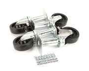 Caster,9 Set W/Hardware (Jarvis) - Genuine OEM Replacement Part by Pitco – Metal, Black, Model B3901504