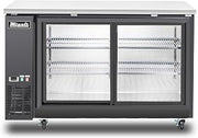 Migali C-BB60SG-HC 60″ Sliding Glass Door Back Bar Refrigerator
