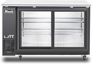 Migali C-BB60SG-HC 60″ Sliding Glass Door Back Bar Refrigerator