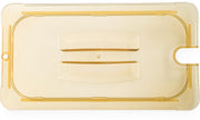Carlisle FoodService Products Third Size 1 pack / Amber / Handled Notched Lid Storage & Transport